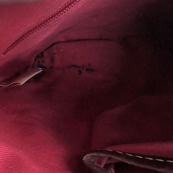 Dooney & Bourke Brown And Gold Signature Patterned Compact Crossbody Bag 🤎 - Picture 13 of 16